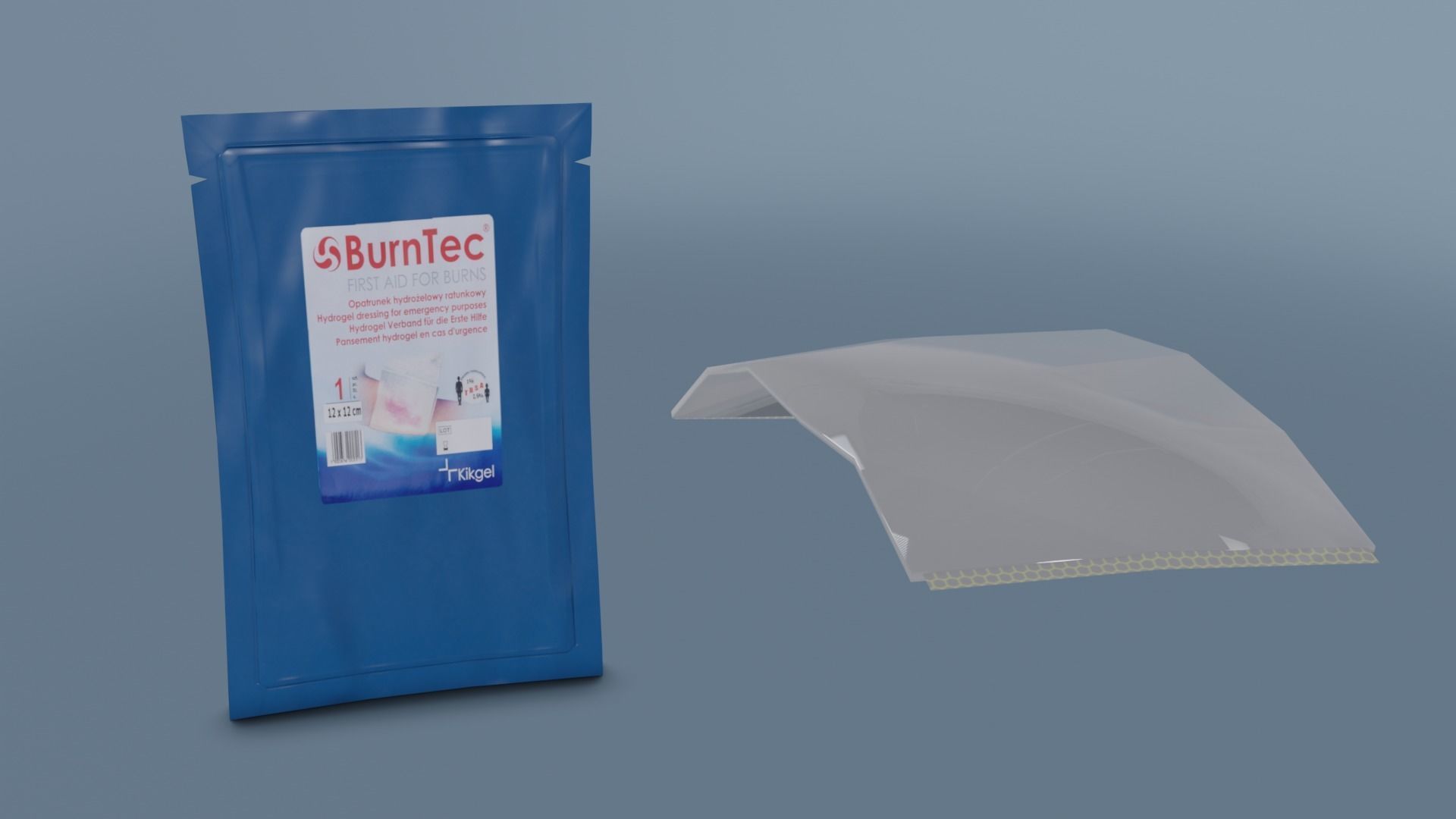 First Aid Pack Low-poly 3D model_2