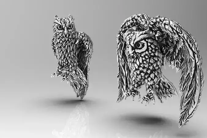 owl sculpture