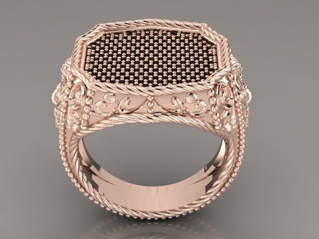 ornamental ring 3D print model_21