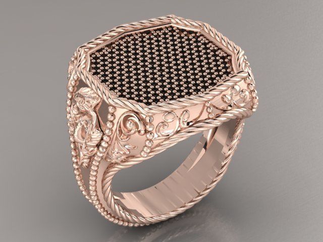 ornamental ring 3D print model_10