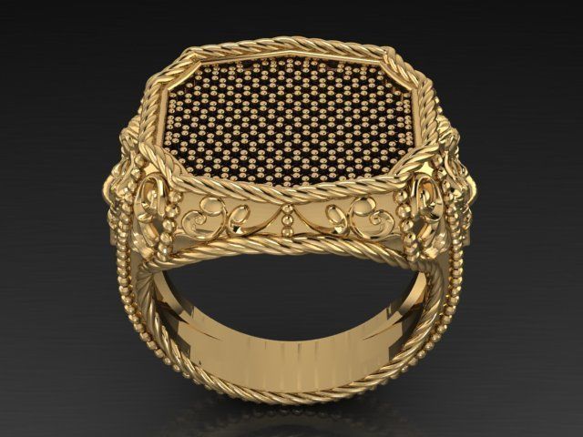 ornamental ring 3D print model_19