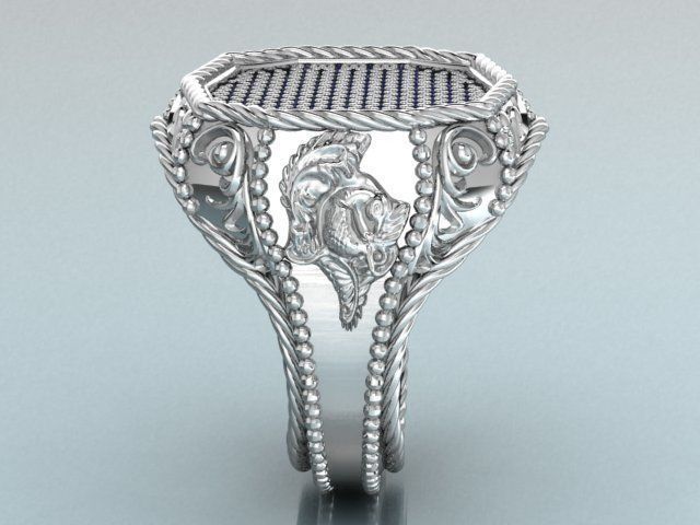 ornamental ring 3D print model_20