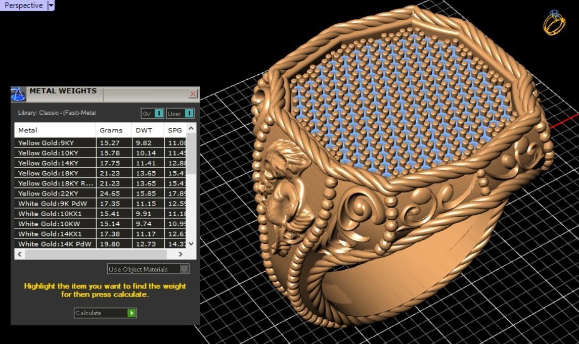 ornamental ring 3D print model_8