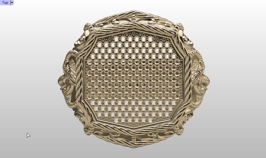 ornamental ring 3D print model_23