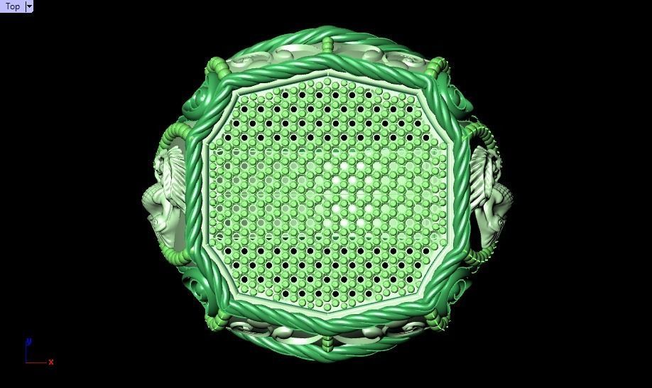 ornamental ring 3D print model_25