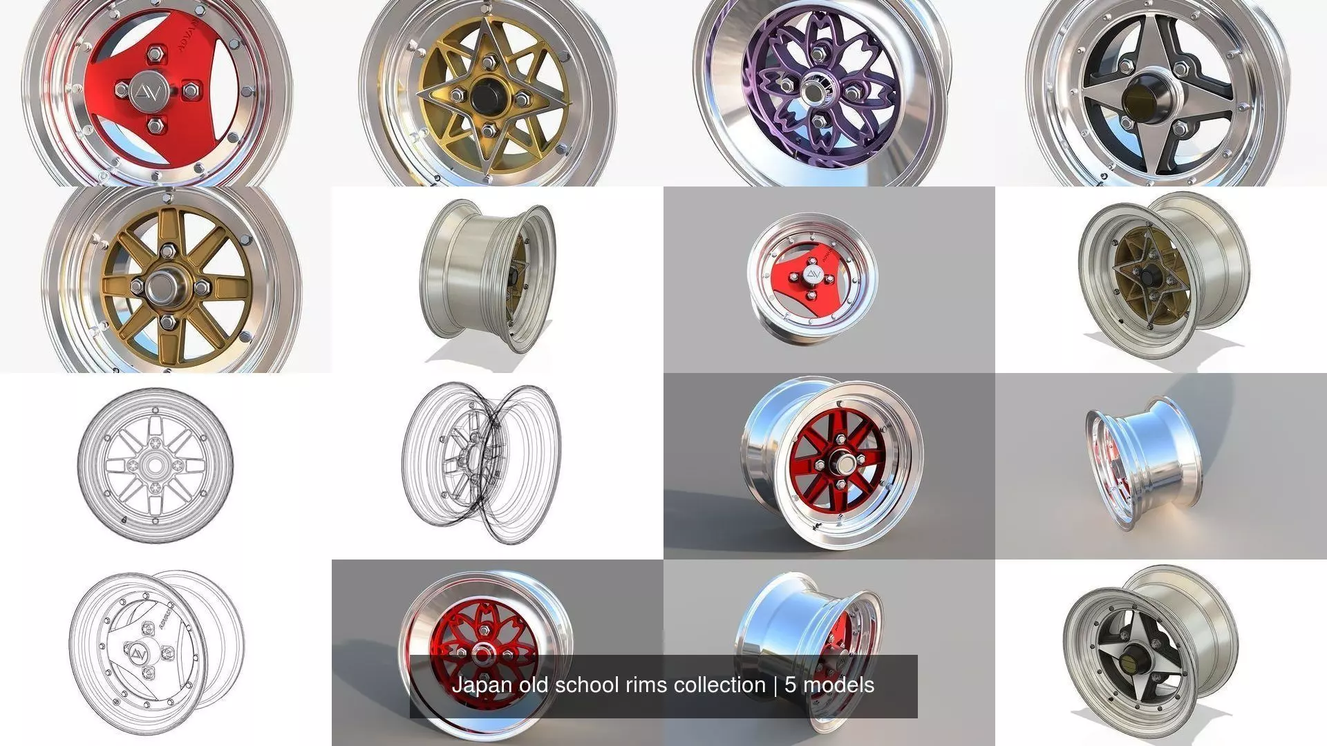 Japan oldschool rims collection _1