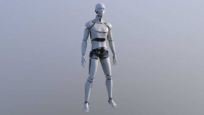 Android Male Low-poly 3D model