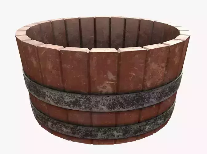 anho de madeira Low-poly 3D model