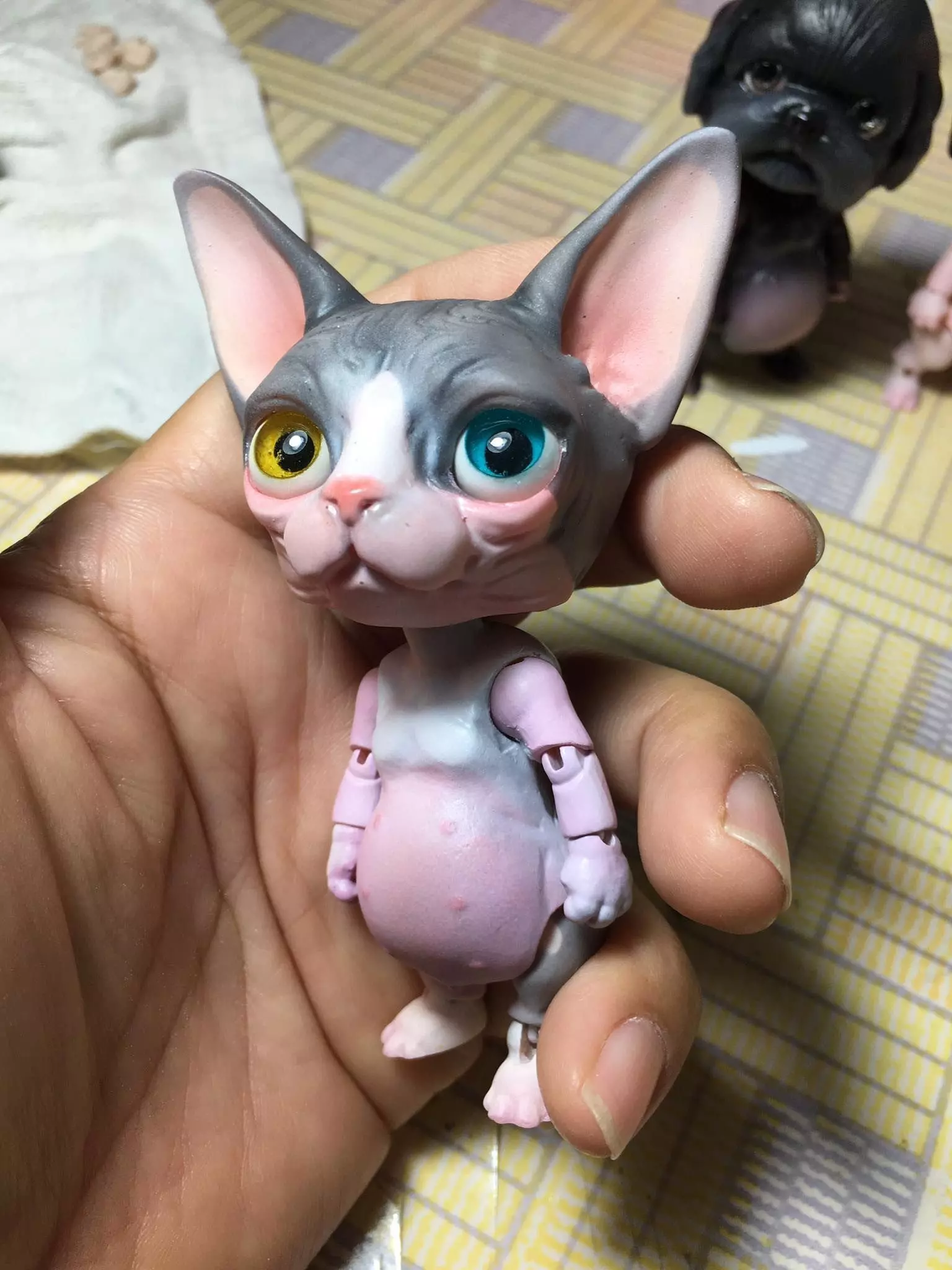 Sphynx cat BJD 3D print model_0