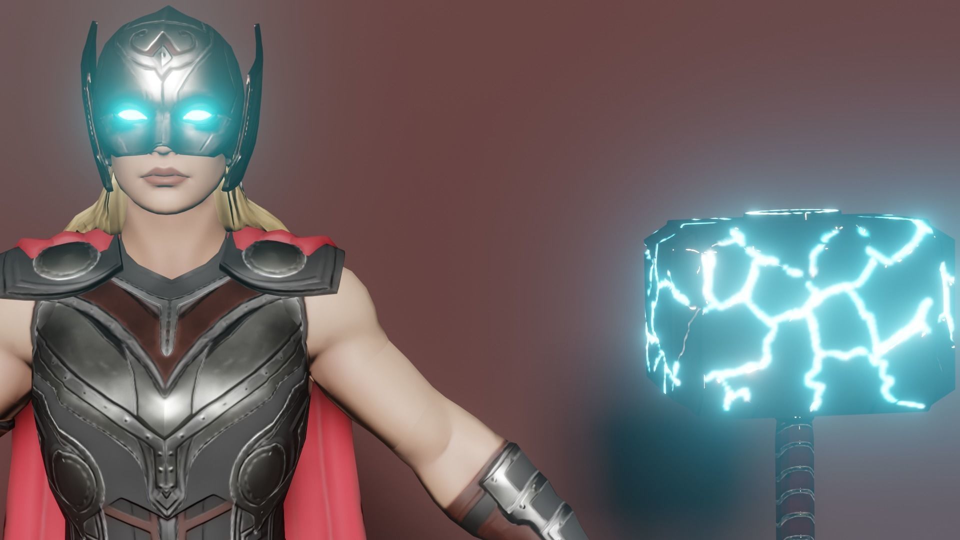 Jane Foster Thor  3D model_6