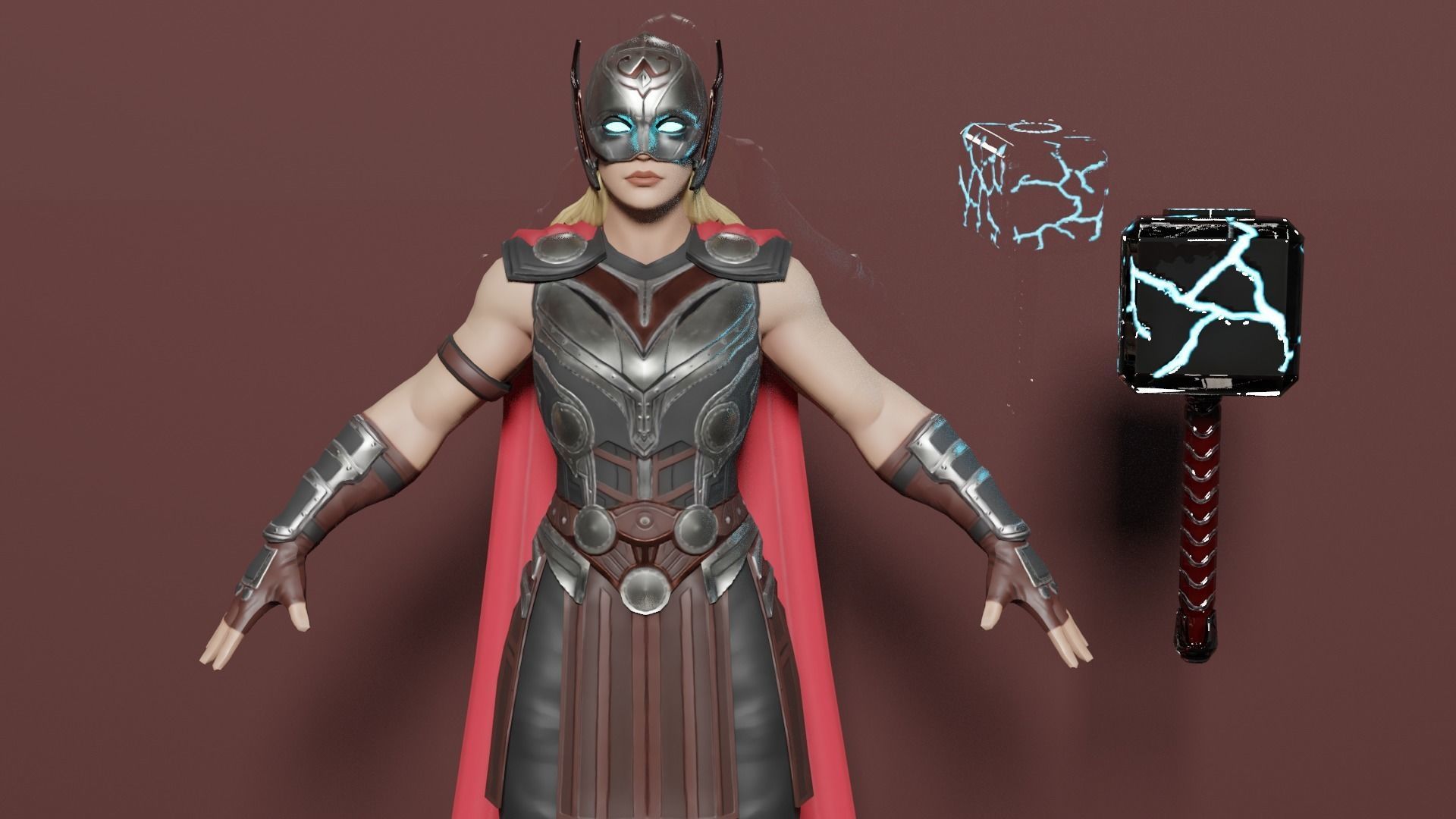 Jane Foster Thor  3D model_3