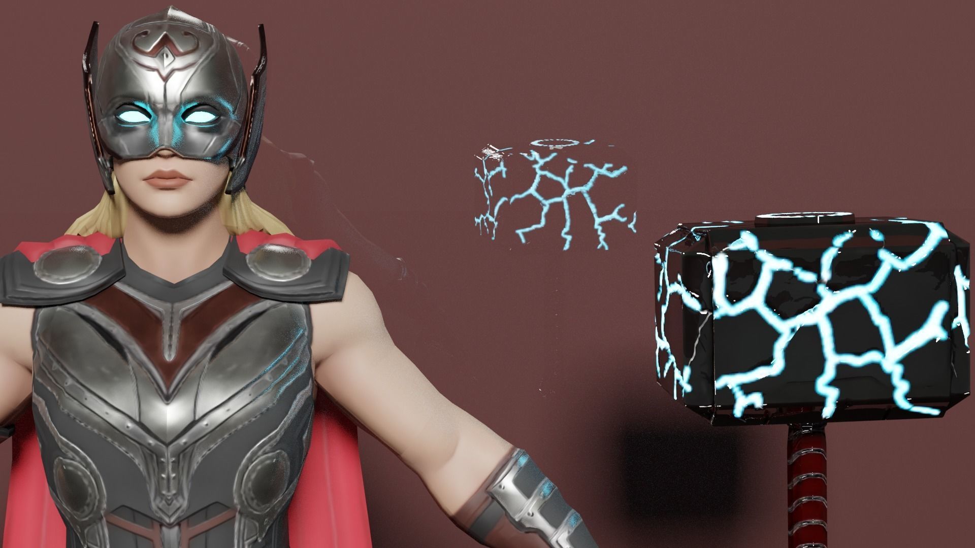 Jane Foster Thor  3D model_5