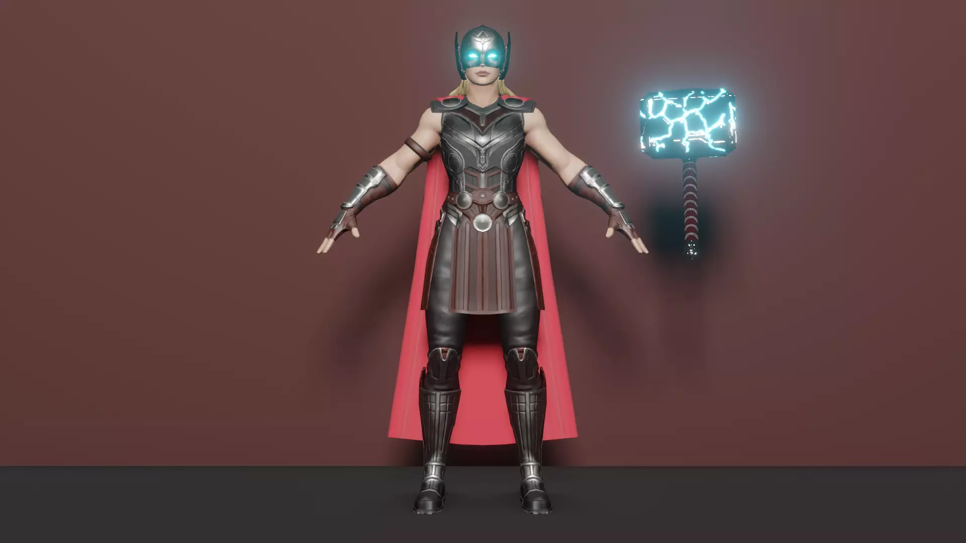 Jane Foster Thor  3D model_0