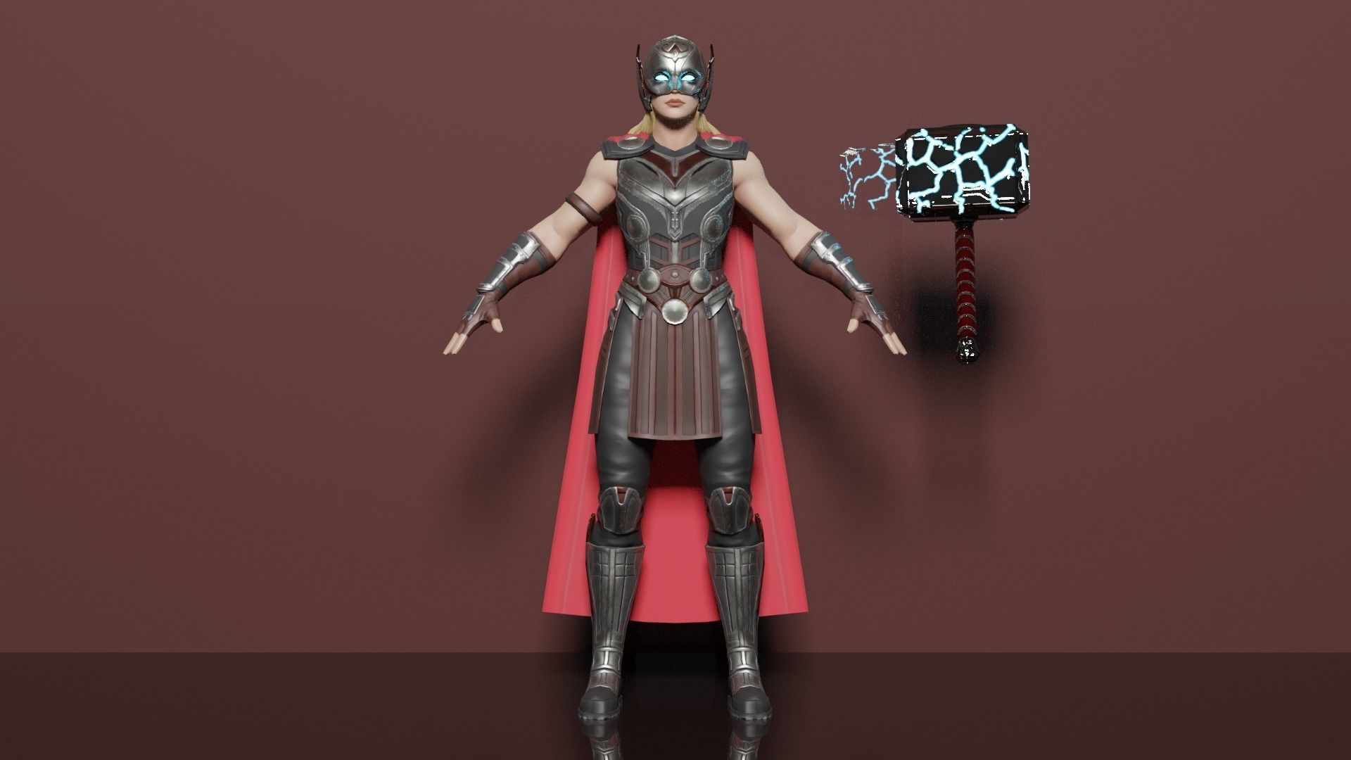 Jane Foster Thor  3D model_1
