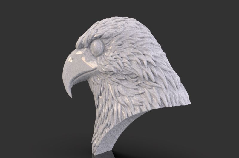 Eagle Head 3D print model_9