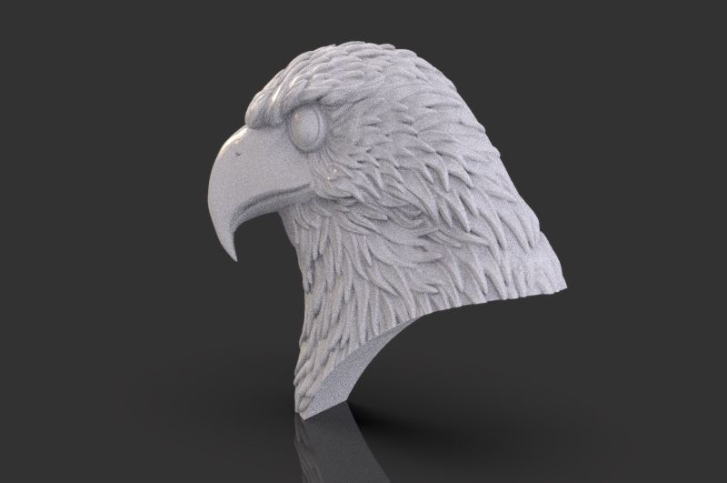 Eagle Head 3D print model_3