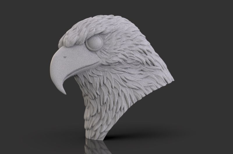 Eagle Head 3D print model_1