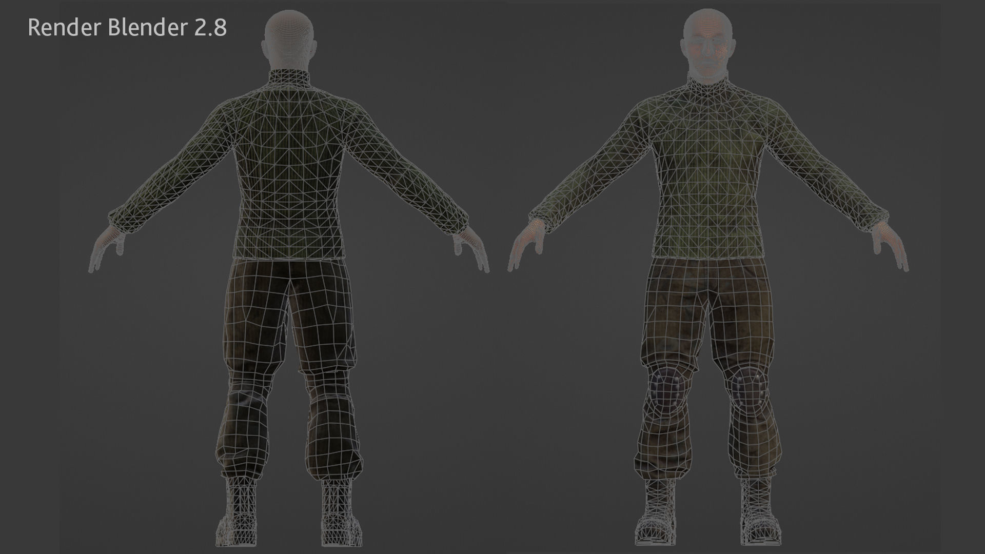 Survivalist Jack Low-poly 3D model_14