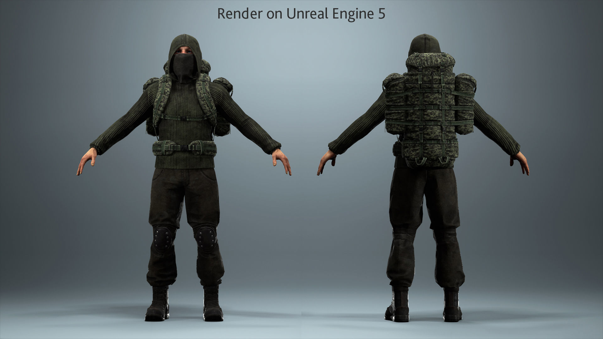 Survivalist Jack Low-poly 3D model_5