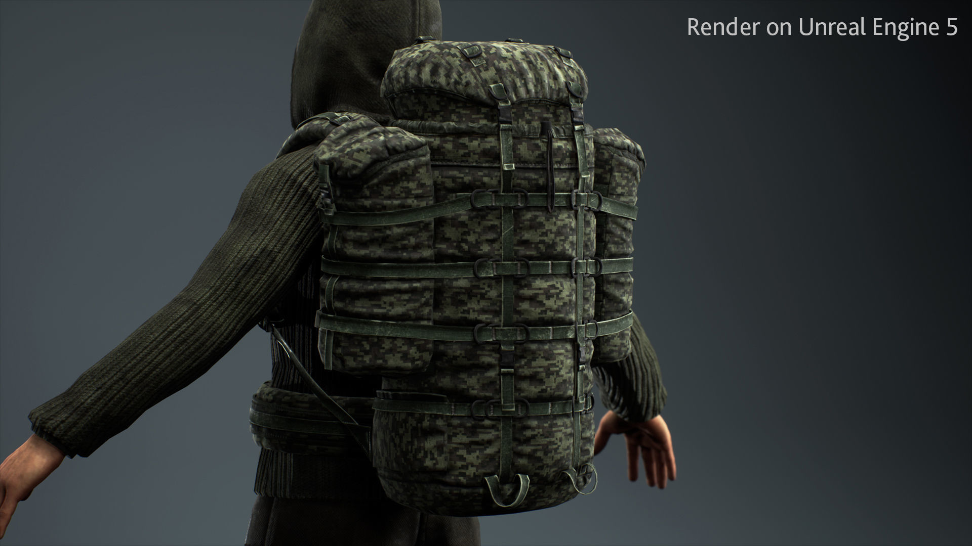 Survivalist Jack Low-poly 3D model_10