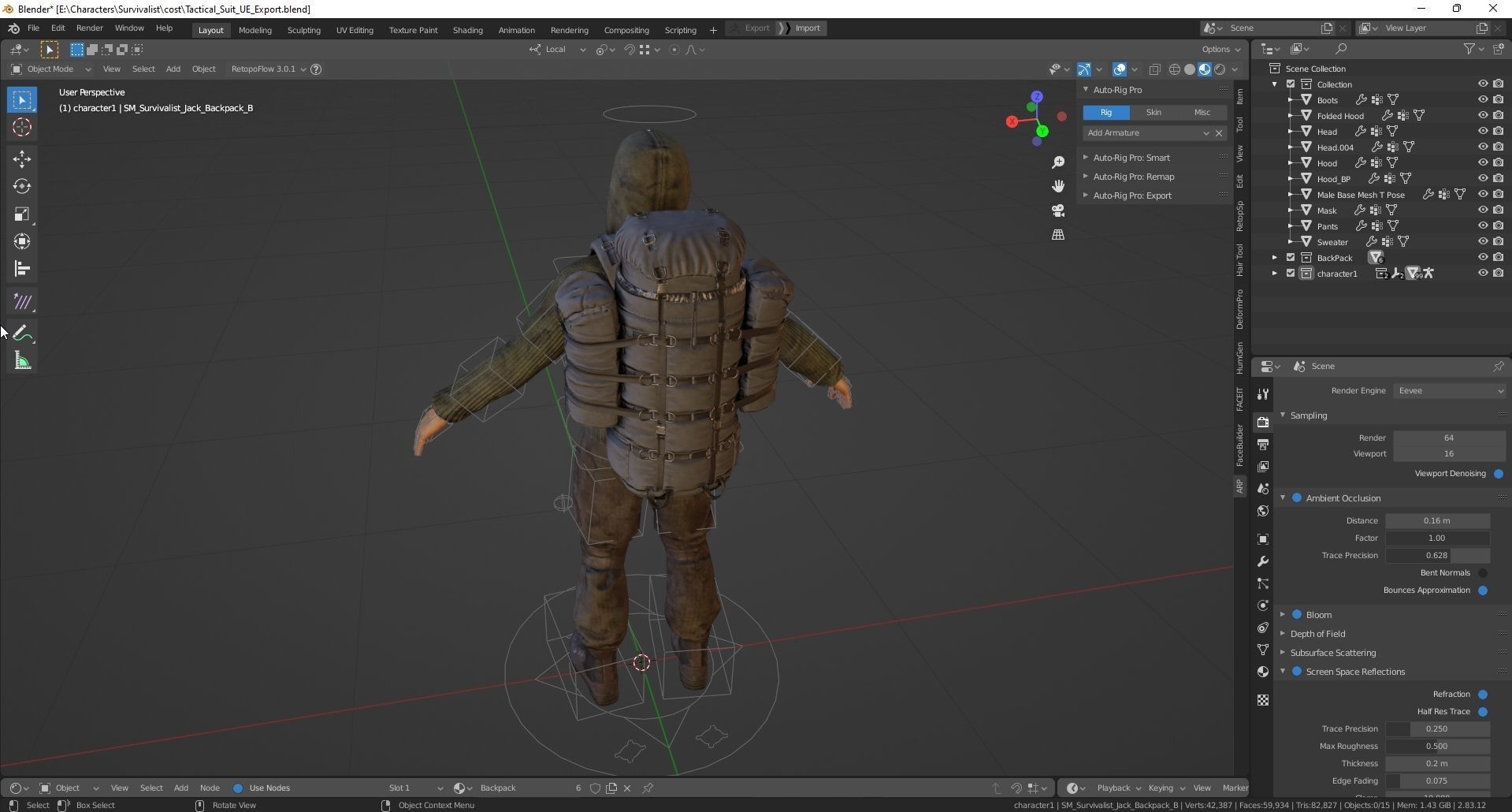 Survivalist Jack Low-poly 3D model_18