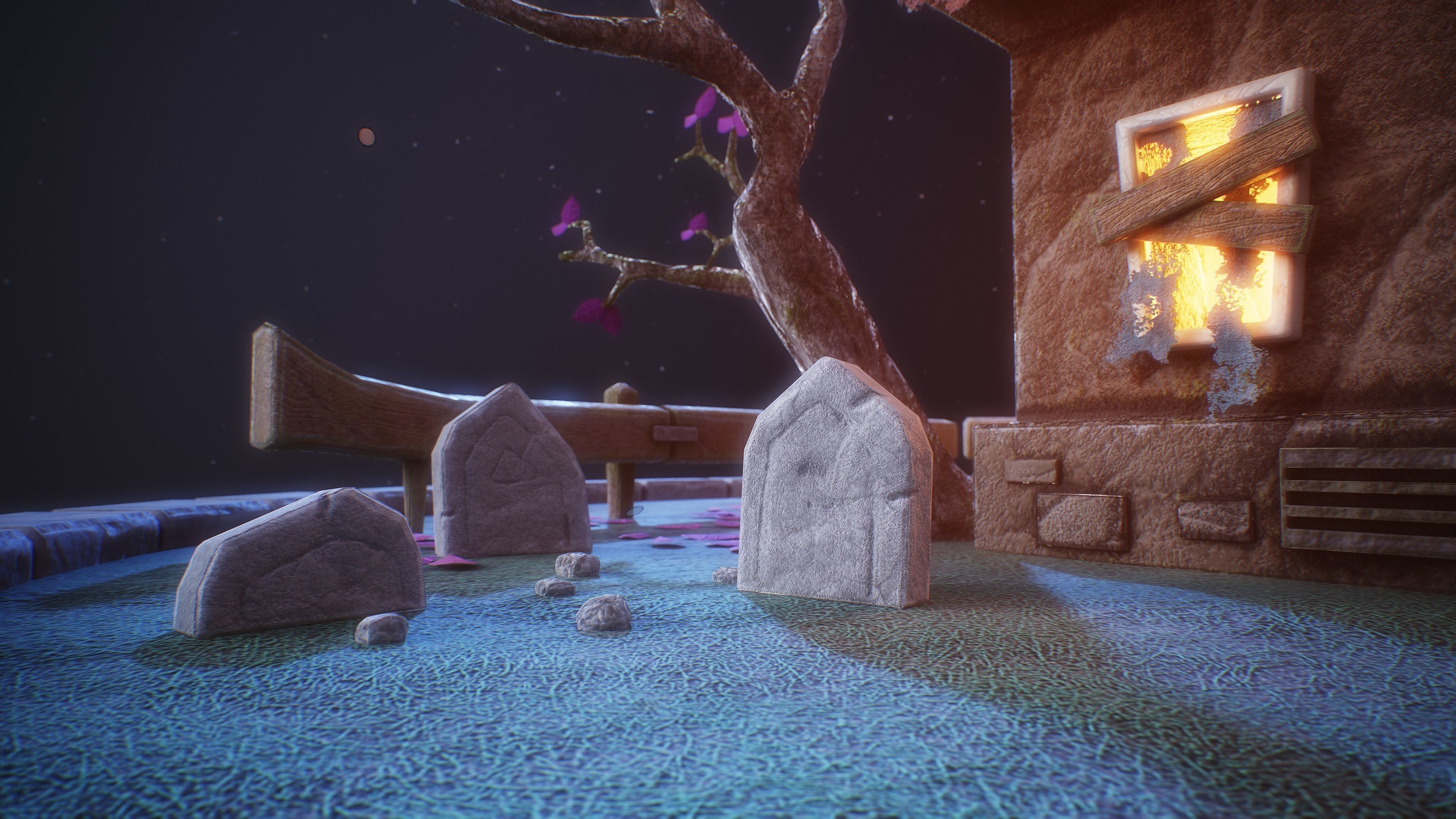 Haunted House PBR Game Ready Low-poly 3D model_3