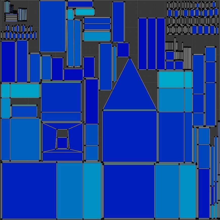 Haunted House PBR Game Ready Low-poly 3D model_11