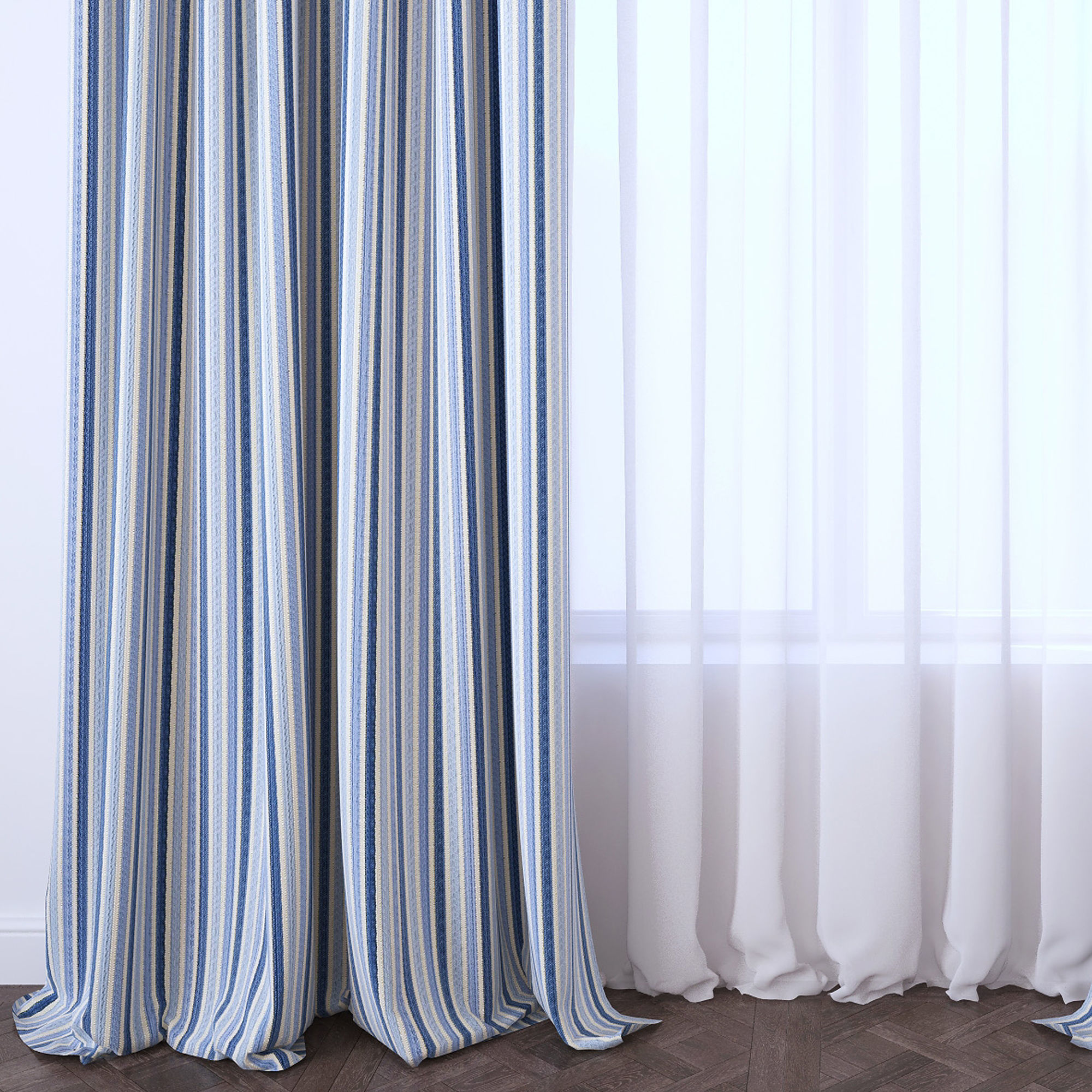 Set 101 Curtains 3D model_1