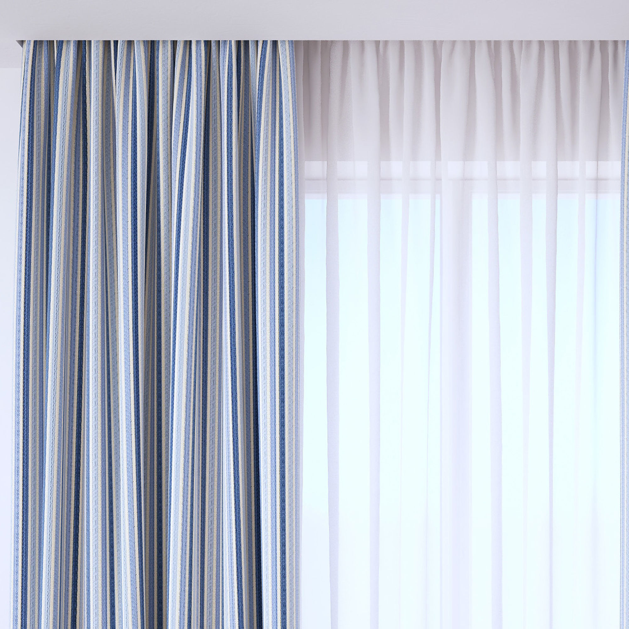 Set 101 Curtains 3D model_4