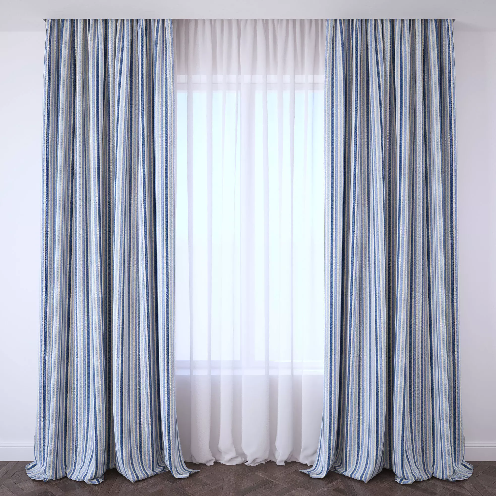 Set 101 Curtains 3D model_0