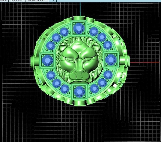 lion signet ring  and patterns  279 3D print model_38