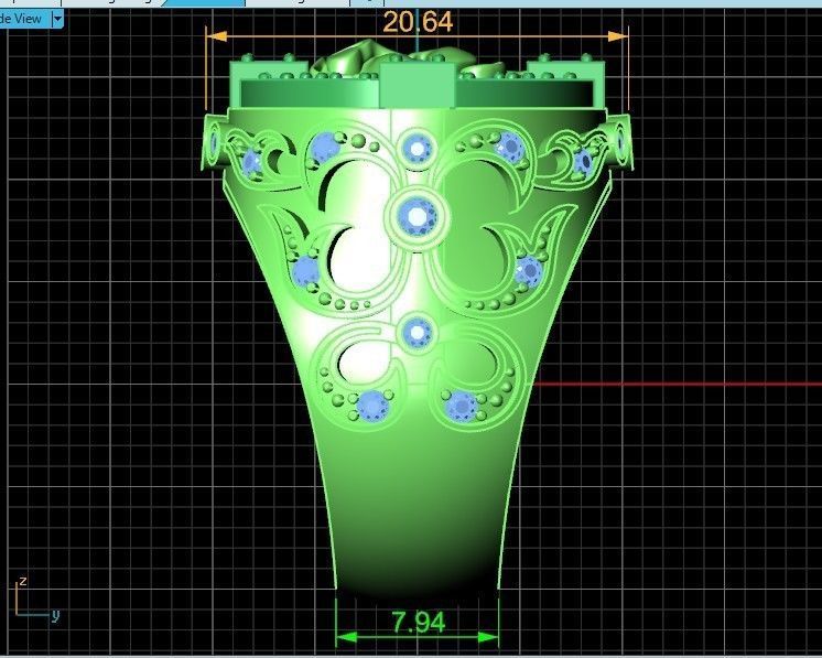 lion signet ring  and patterns  279 3D print model_34