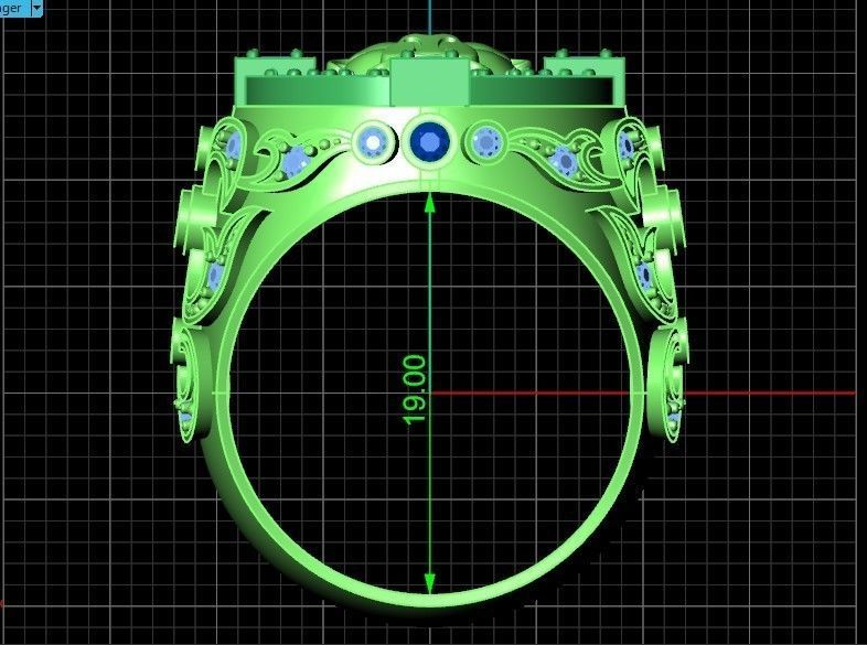 lion signet ring  and patterns  279 3D print model_5