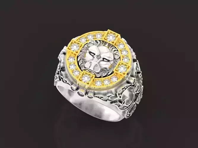 lion signet ring  and patterns  279