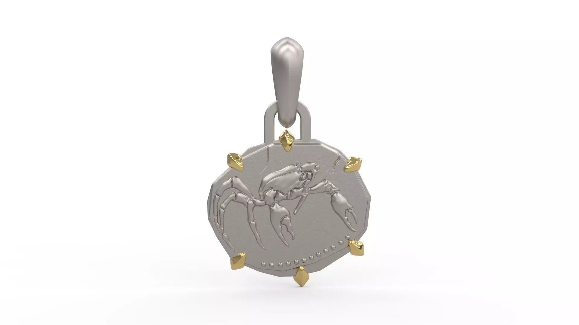 Cancer Zodiac Pendant 3D print model