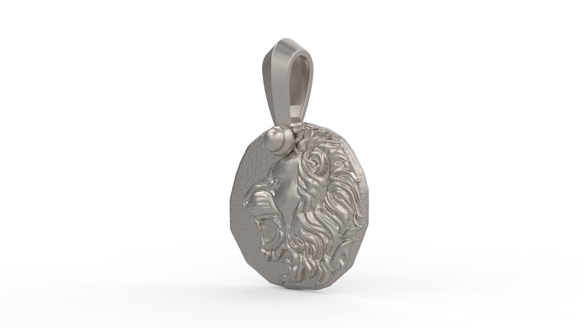 Leo Amulet Pendant 3D print model_2