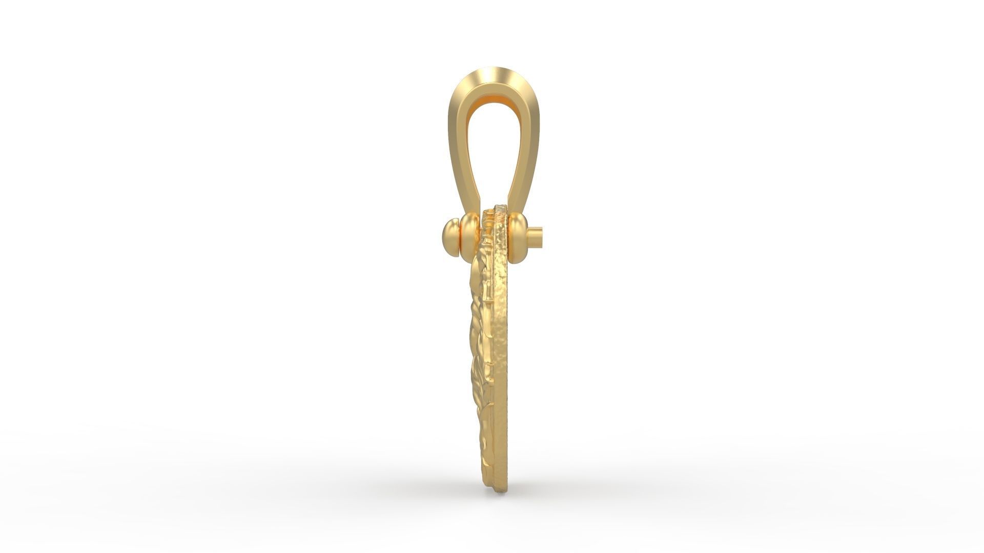 Leo Amulet Pendant 3D print model_5