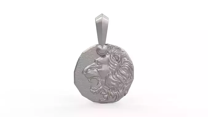 Leo Amulet Pendant 3D print model
