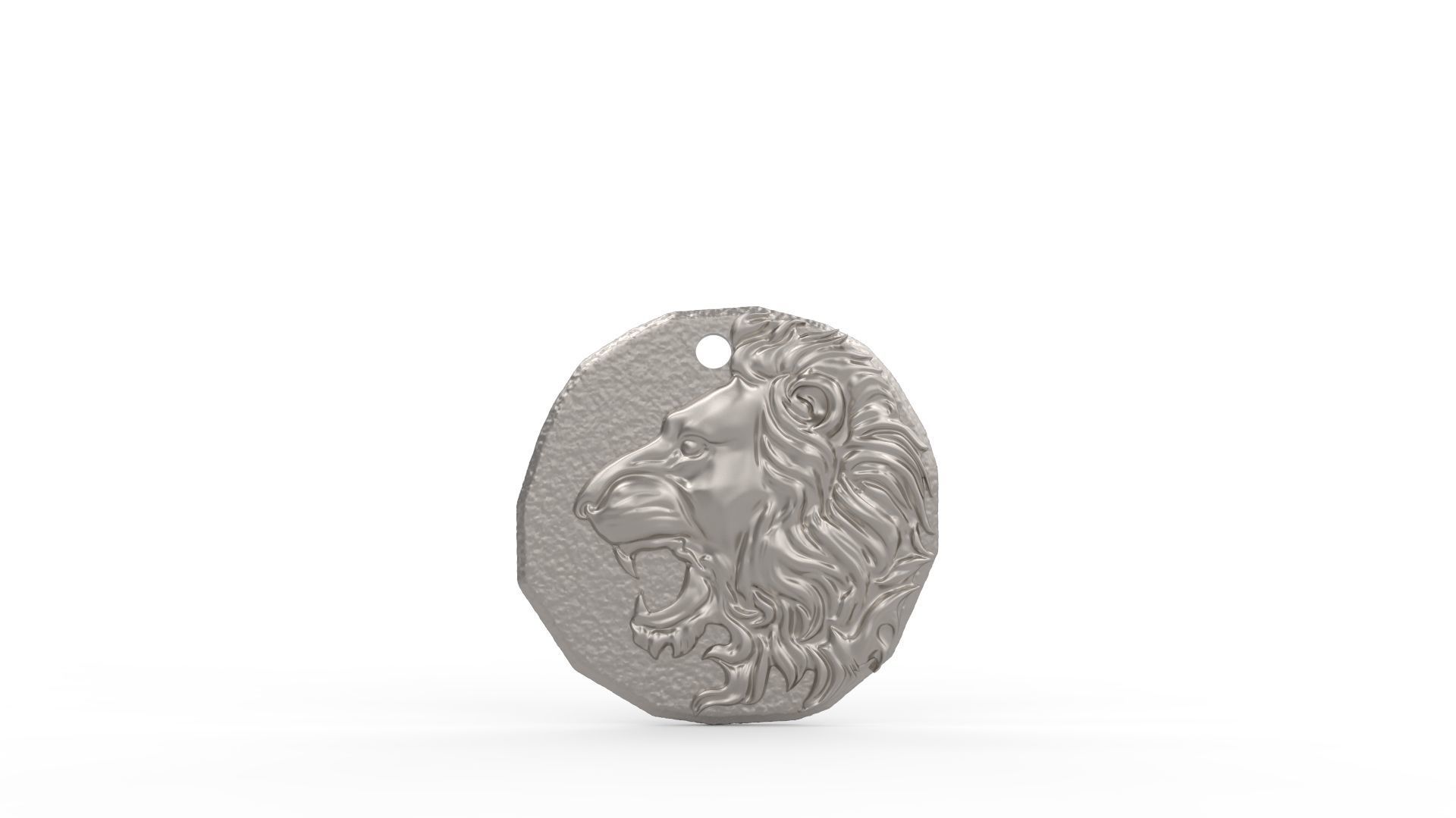 Leo Amulet Pendant 3D print model_9