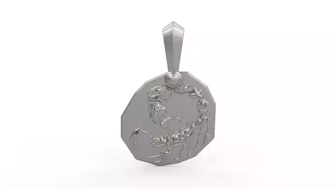 Scorpio Amulet Pendant 3D print model