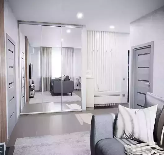 Grey Wood Apartment 2019 3D Scene