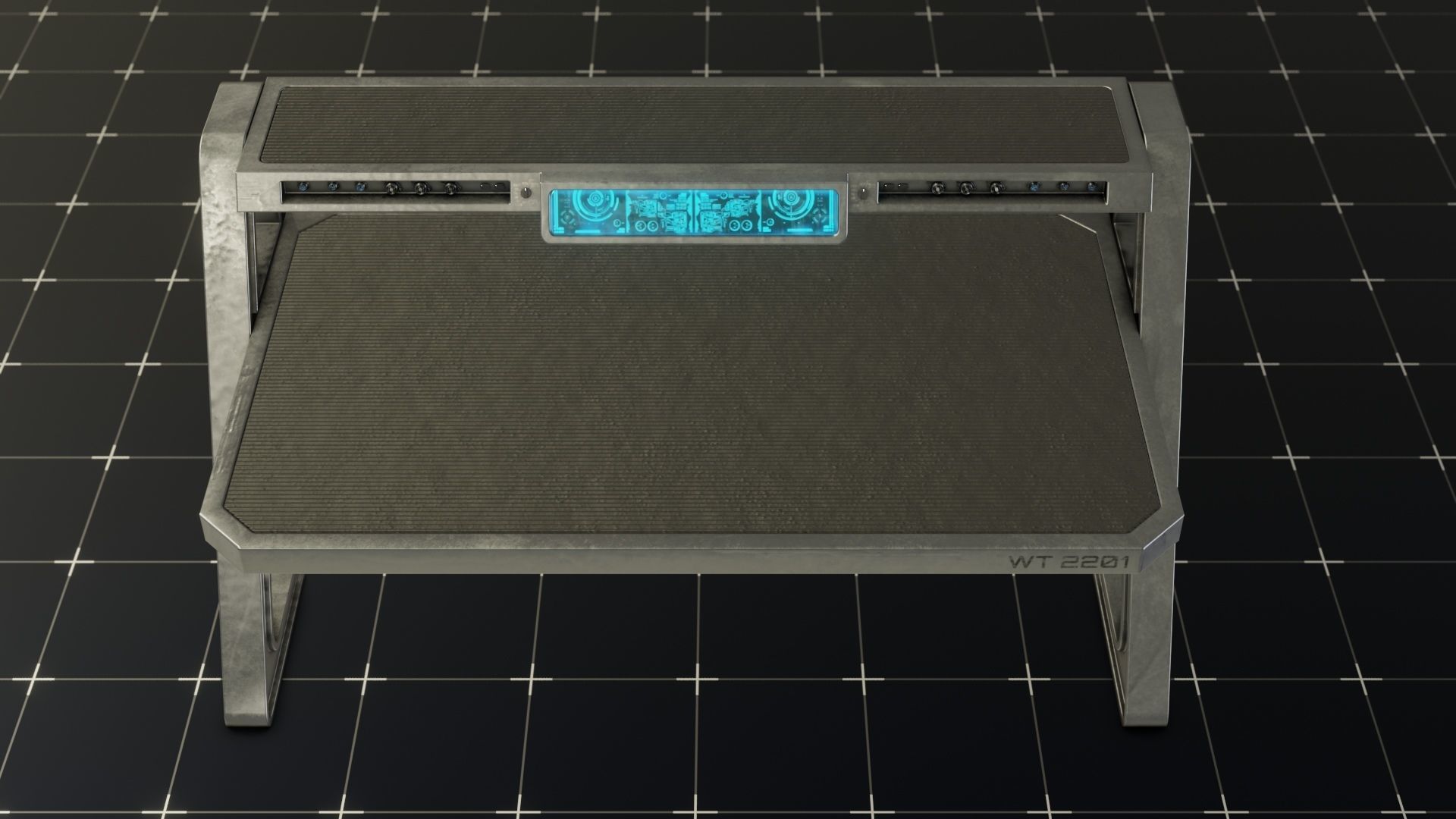 Sci-Fi Table 3D model_11