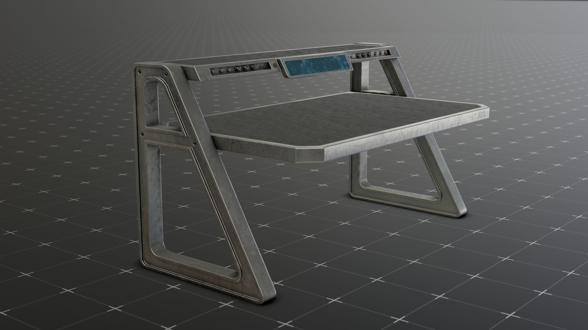 Sci-Fi Table 3D model_4