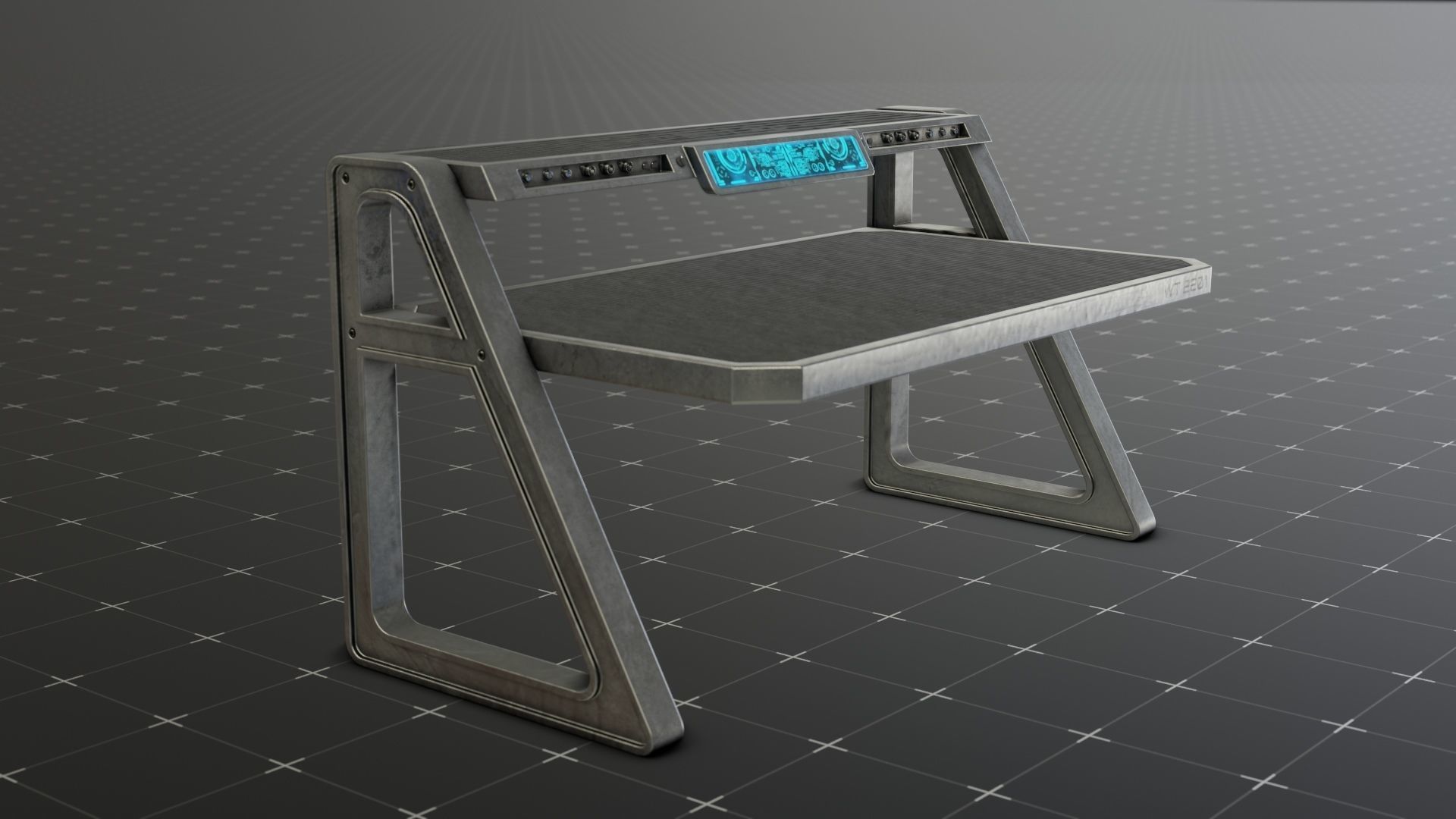 Sci-Fi Table 3D model_3