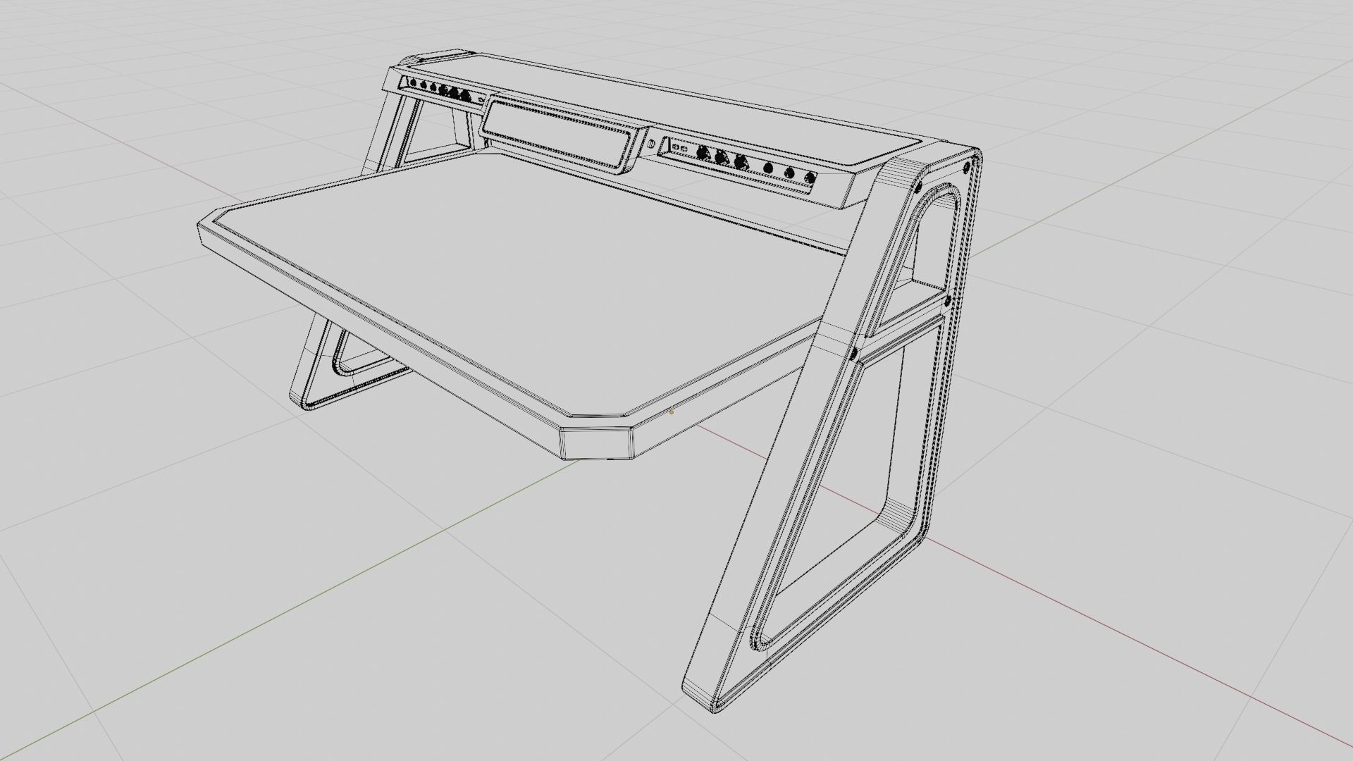 Sci-Fi Table 3D model_25