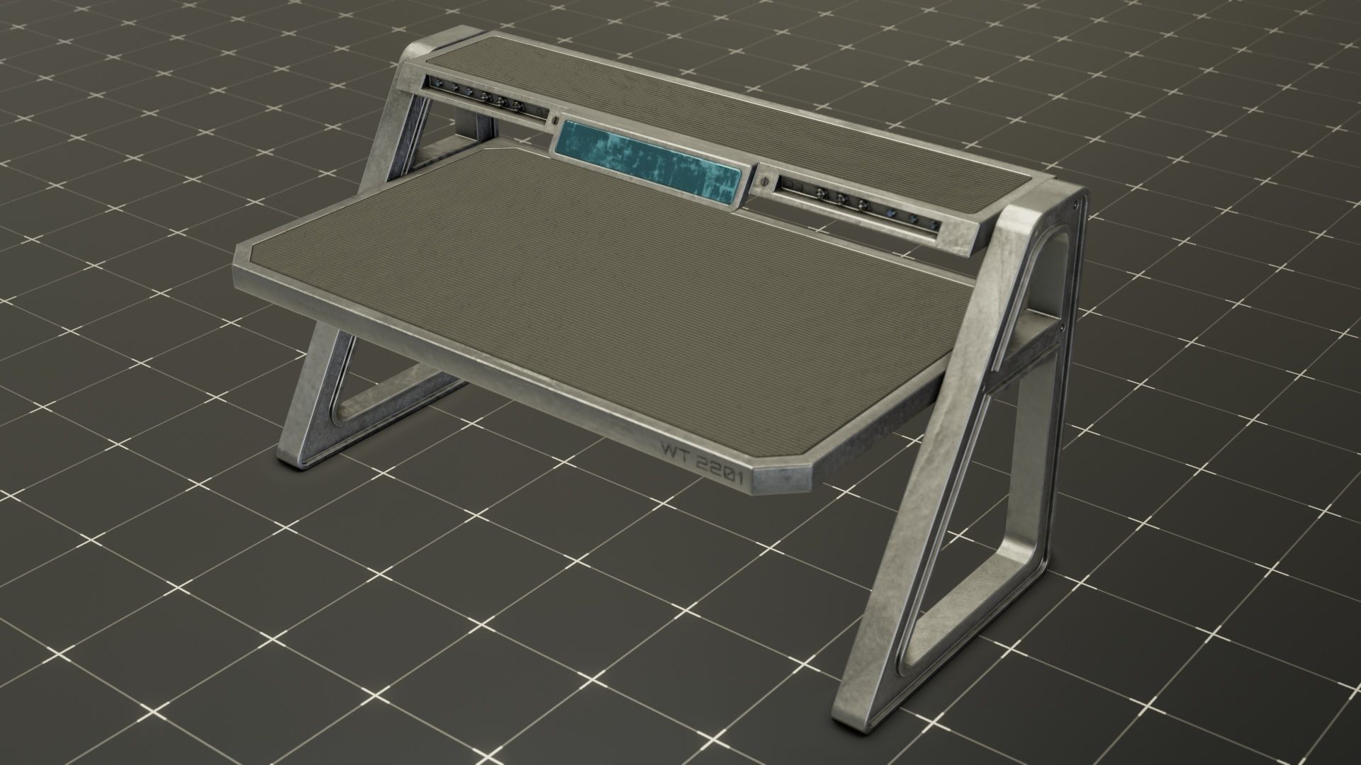 Sci-Fi Table 3D model_2