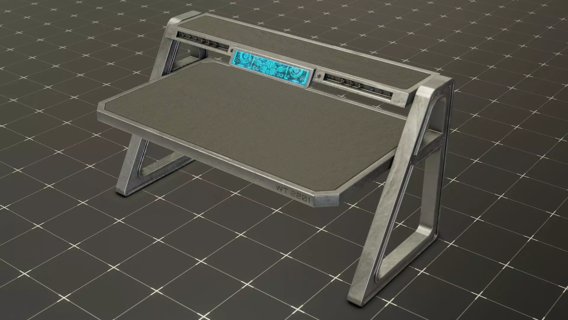 Sci-Fi Table 3D model_0
