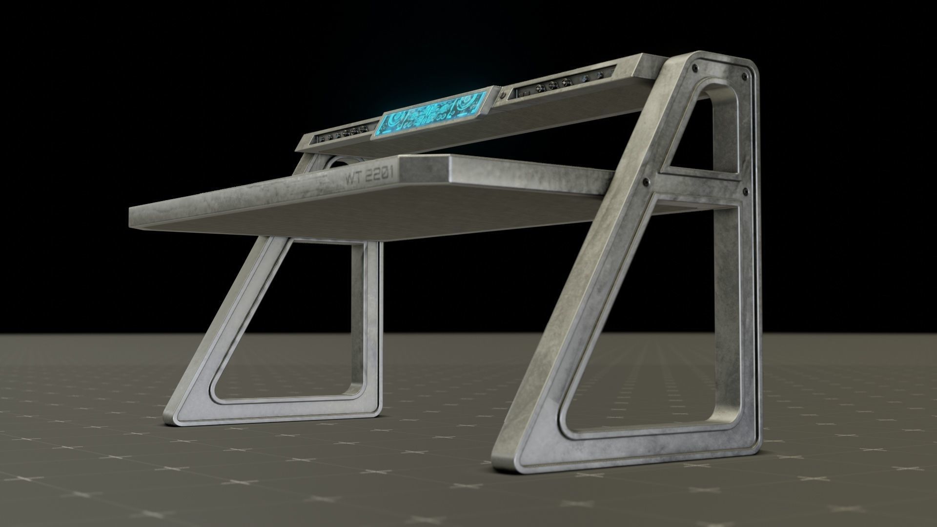 Sci-Fi Table 3D model_8