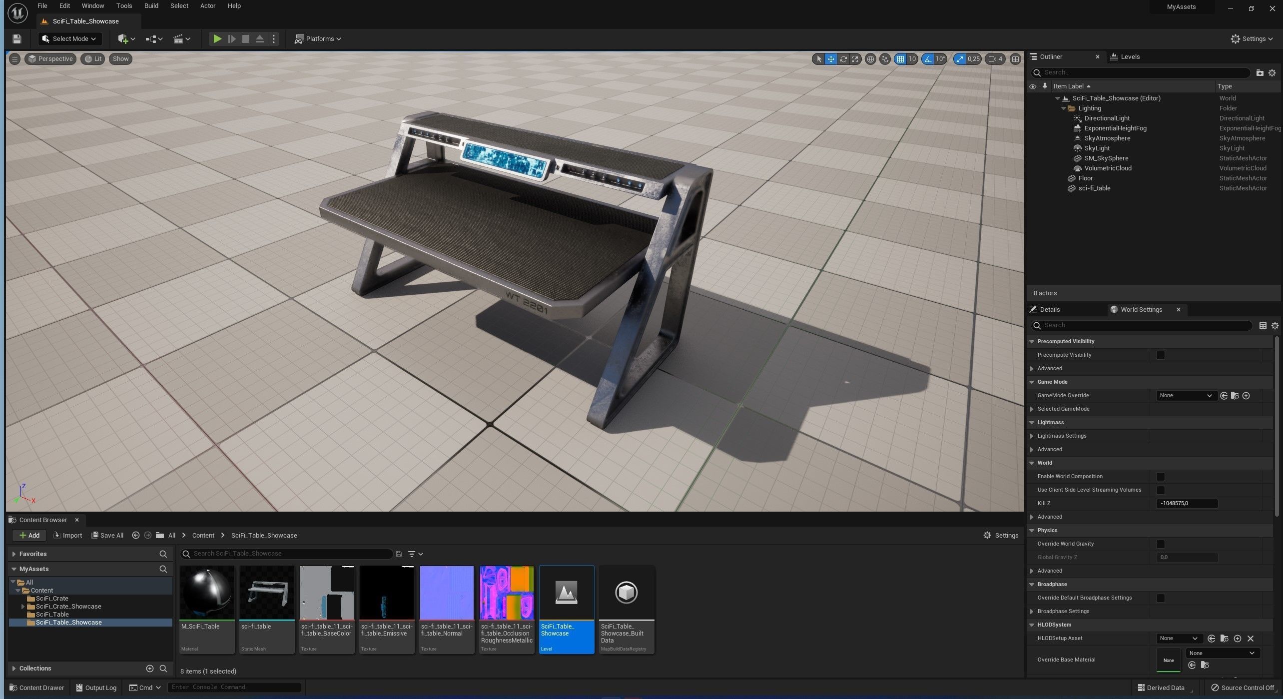 Sci-Fi Table 3D model_20
