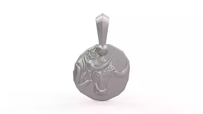Taurus Amulet Pendant 3D print model